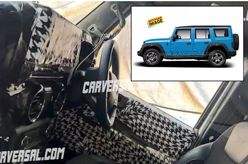 Mahindra Thar 5-door interior spied with new features